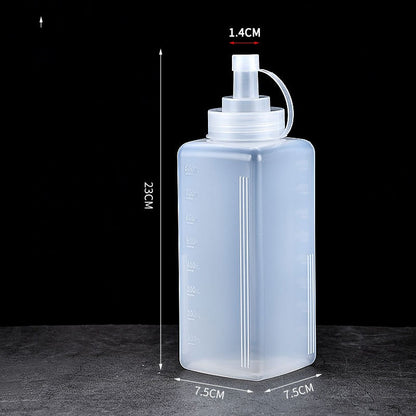 Squeeze Condiment Bottle With Lid Plastic Squeeze Bottle For Jam Salad Dressing Dispenser 6