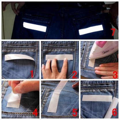 Reflective Tape For DIY Clothing Bags High Reflective Heat Transfer Film 4
