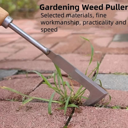 Stainless Steel L Shaped Weeding Tool for Gardens Patios and Driveway Gaps