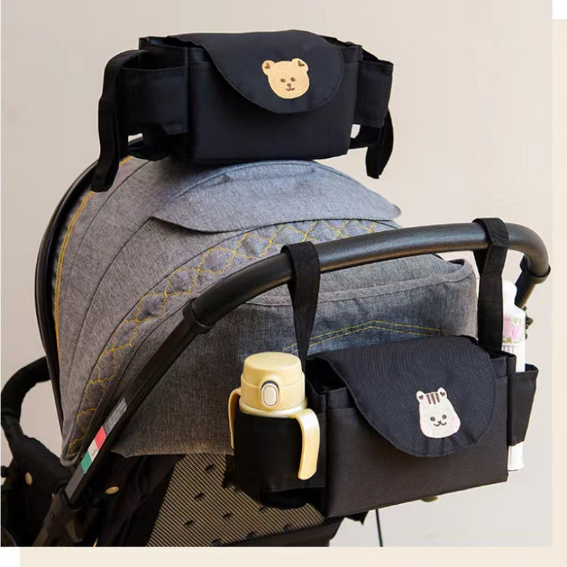 Portable Baby Stroller Organizer For Carriages Newborn Trolley Travel Bag With Cup Holder 1