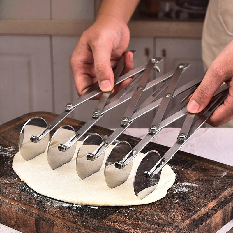 Wheel Cutter Dough Divider Knife, Flexible Roller Blade Pastry Peeler, Stainless Steel Baking Tools