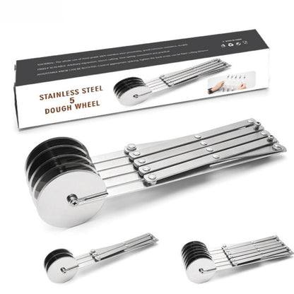 Wheel Cutter Dough Divider Knife, Flexible Roller Blade Pastry Peeler, Stainless Steel Baking Tools