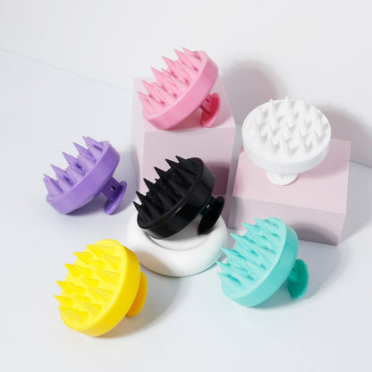 Silicone Scalp Massage Comb, Thoroughly Clean Hair, Soft Shampoo Brush