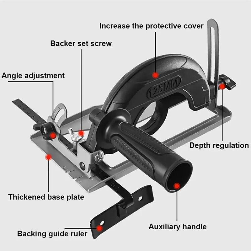 AllinOne Angle Grinder Converter Table  DIY Wood  Metal Cutting Attachment 4