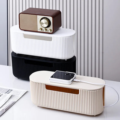 Desktop Cable Organizer Box, Power Strip Storage Box, Home Wire Management Cable Organizer