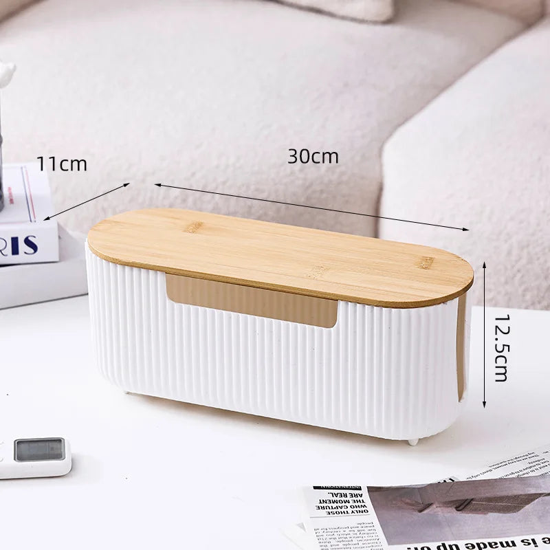 Desktop Cable Organizer Box Power Strip Storage Box Home Wire Management Cable Organizer 4