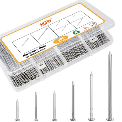 Premium Steel Round-Head Tacks for Jewelry Box Hinges - 280-Piece Set
