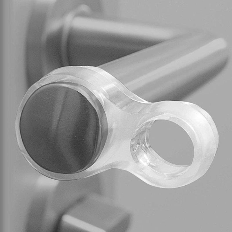 Handles Door Stopper Transparent Wall Protection Silicone Gel Furniture Protector 4