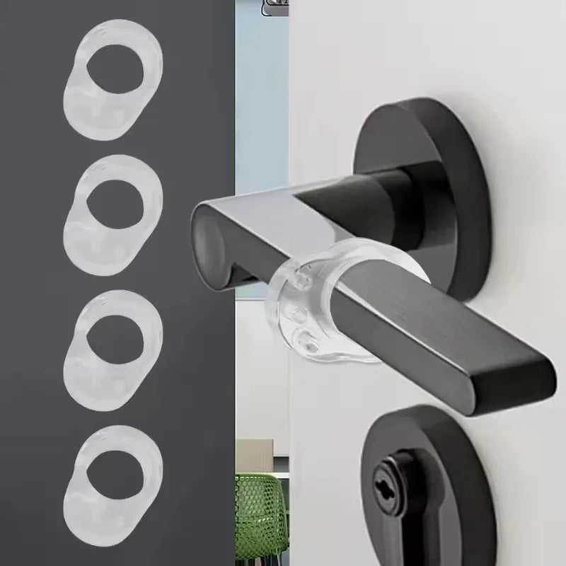 Silicone Door Stops Doorknob Bumper Crash Pads Wall Protection Handle Buffer Furniture Protector 1