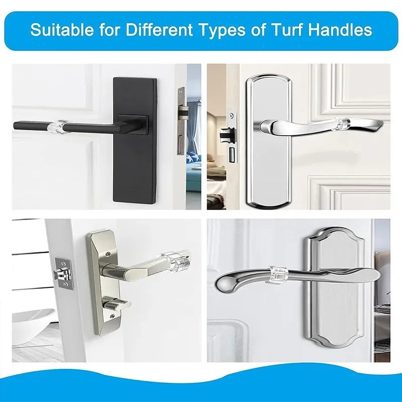 Silicone Door Stops Doorknob Bumper Crash Pads Wall Protection Handle Buffer Furniture Protector 3
