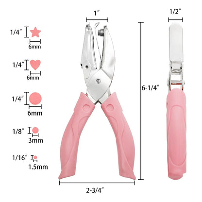 CuteCraft SingleHole Paper Puncher  Star Heart  Circle DIY Shape Cutter 1