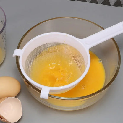Kitchen Nut Milk Filter Plastic Fine Mesh Spoon Strainer Soy Milk Coffee Filter Flour Sieve Colande 2