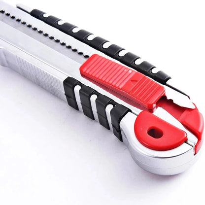 PrecisionPro Retractable Stainless Steel Utility Knife  Includes 5 Extra Blades 4