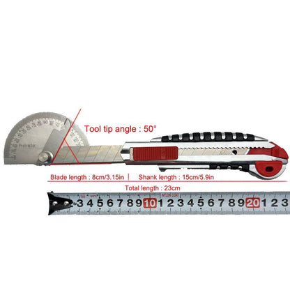 PrecisionPro Retractable Stainless Steel Utility Knife  Includes 5 Extra Blades 1