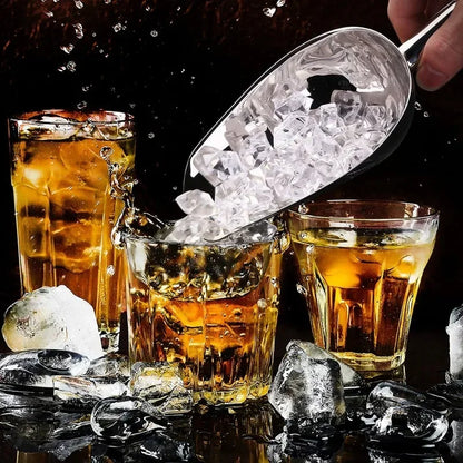 Stainless Steel Ice Shovel, Multi-Functional Measuring Spoons for Flour, Coffee Beans, Grain, and More