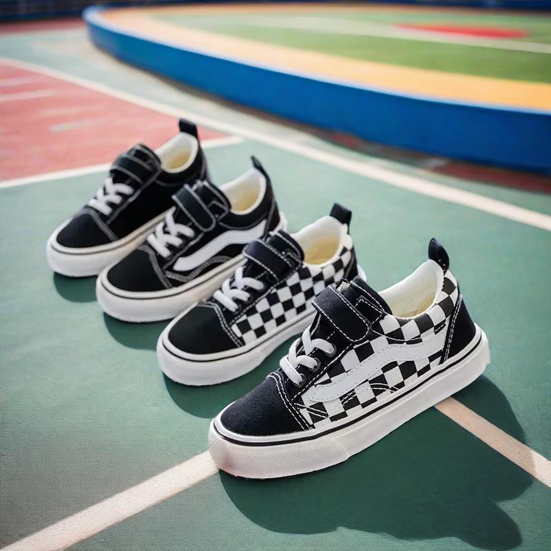 Fashionable Canvas Shoes for Kids, Teen Boys and Girls, Soft Sport Running Sneakers