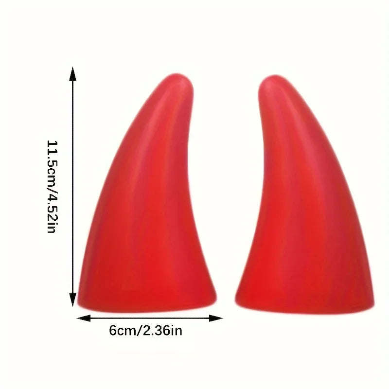 Enhance Vehicle Style With Two Eyecatching Devil Horns Roof Decorations For Cars Tricycles And Four 2