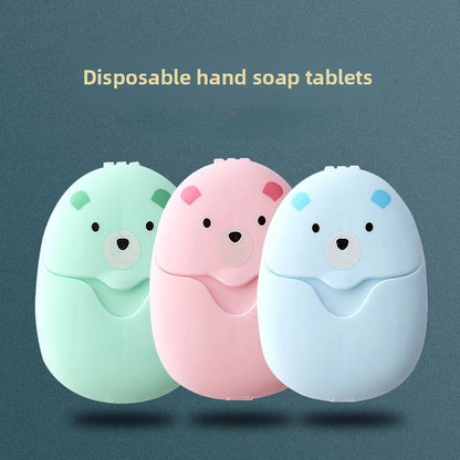 Travel Soap Sheets Portable Soap Paper Fragrance Foam For Outdoor Hand Bath And Camping Cleaning 1