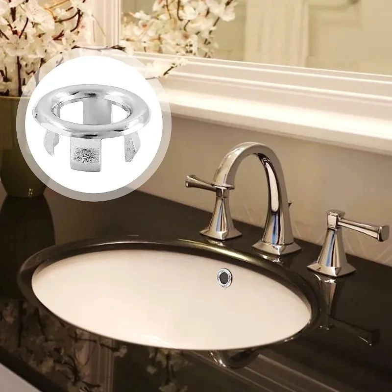 Premium Overflow Drain Cover Set For Sinks  Bathtubs  Circular Decorative Basin Caps 1