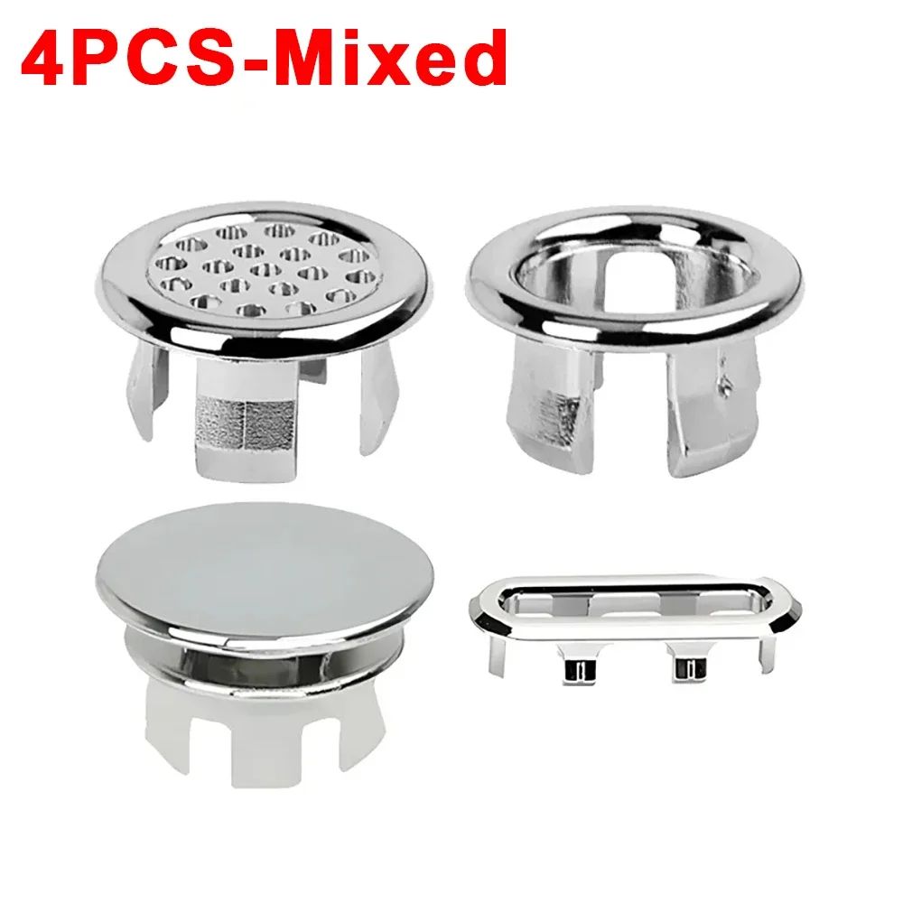 Premium Overflow Drain Cover Set For Sinks  Bathtubs  Circular Decorative Basin Caps 7