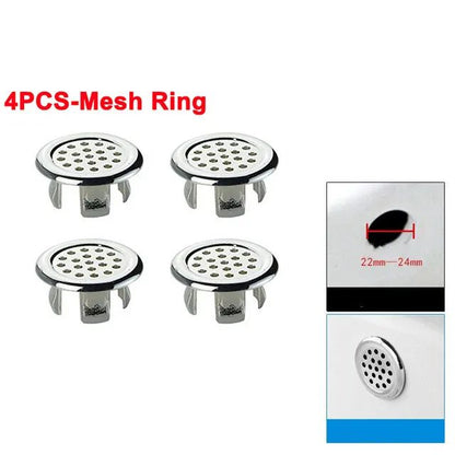 Premium Overflow Drain Cover Set For Sinks  Bathtubs  Circular Decorative Basin Caps 6