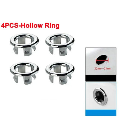 Premium Overflow Drain Cover Set For Sinks  Bathtubs  Circular Decorative Basin Caps 8