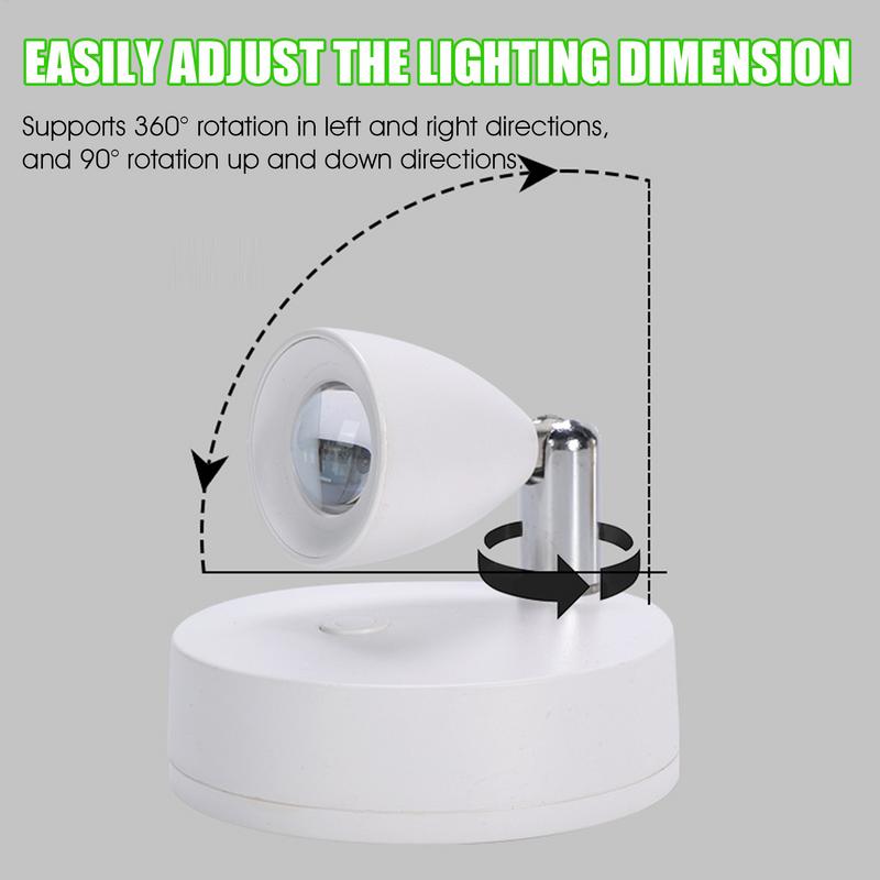 Battery Powered Uplighting Room, Wireless Uplighting For Plants, Rechargeable Accent Spotlights Remote Control