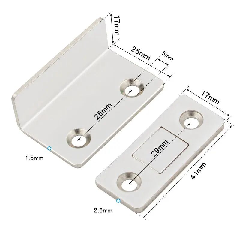 UltraThin Magnetic Latch Door Closer  Invisible Cabinet Catch For Secure Quiet Closure 1