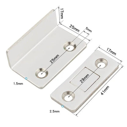 UltraThin Magnetic Latch Door Closer  Invisible Cabinet Catch For Secure Quiet Closure 1