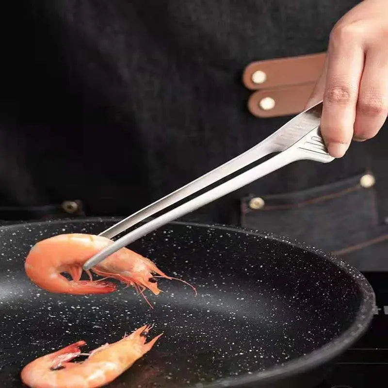 Multifunctional Barbecue Metal Tongs Clamp Antislip Food Clips 2