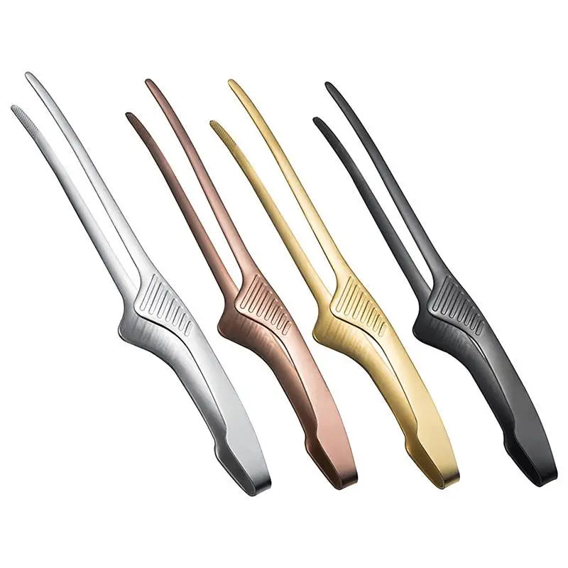 Multifunctional Barbecue Metal Tongs Clamp Antislip Food Clips 5