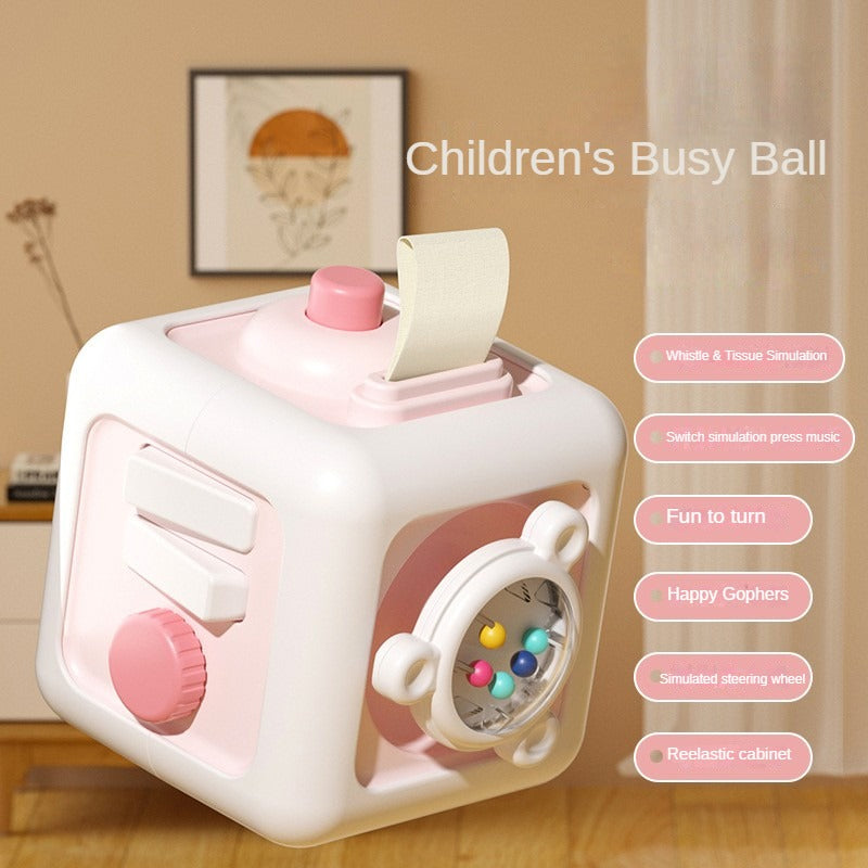 Sensory Busy Board Montessori Educational Toys Baby Practice Skills Drawer Cube Fidget Educational  5