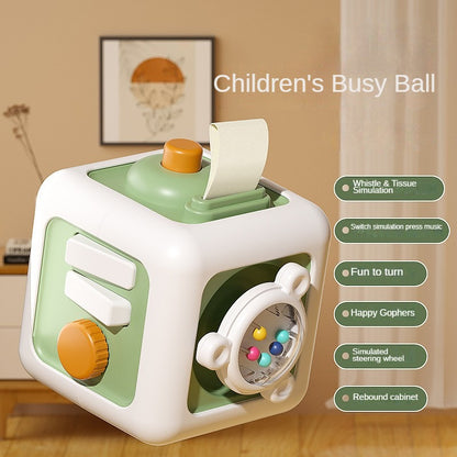 Sensory Busy Board Montessori Educational Toys Baby Practice Skills Drawer Cube Fidget Educational  7