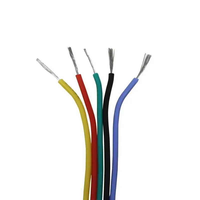 Premium 18 AWG Stranded Copper Wire Set  Flexible Tinned Copper Hookup Wire 5Color Kit 164 Ft Per R 4