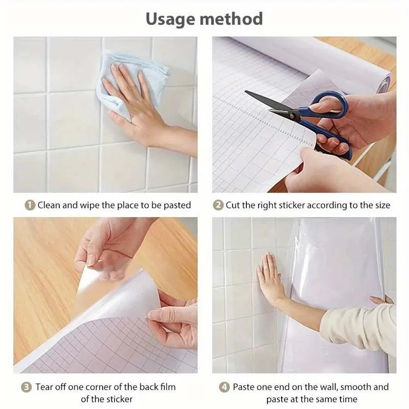 Oil-Proof Self-Adhesive Protective Film Transparent Furniture Film for Home Decor