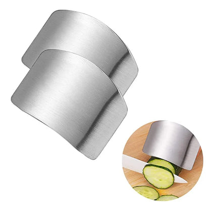 Stainless Steel Finger Protector Kitchen Knife Cutting Safe Gadget Durable Chop Shield For Cooking 6
