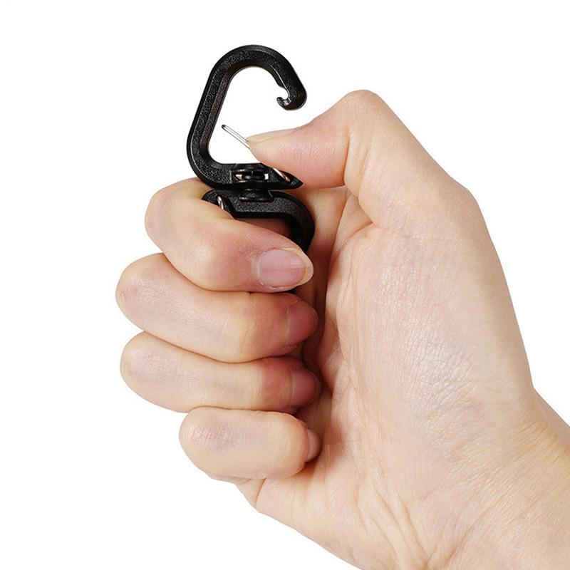 Camping Double Hook Backpacks Carabiner, Swivels, Portable S Chain Hook Buckles Accessory