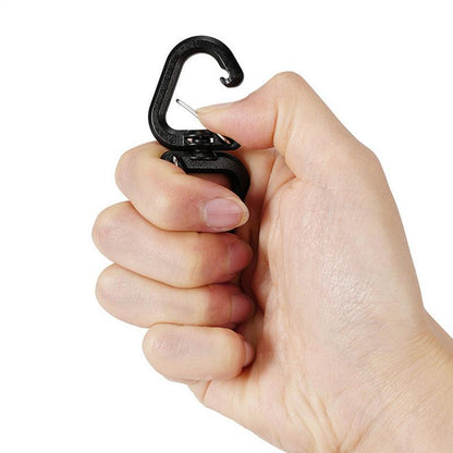 Camping Double Hook Backpacks Carabiner, Swivels, Portable S Chain Hook Buckles Accessory