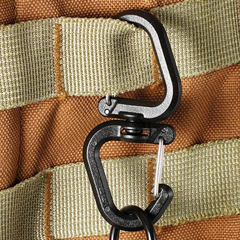 Camping Double Hook Backpacks Carabiner, Swivels, Portable S Chain Hook Buckles Accessory
