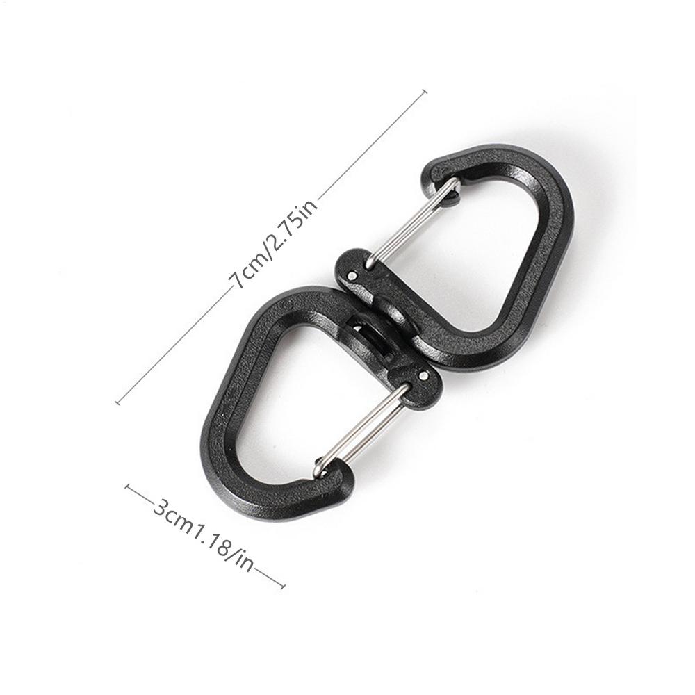 Camping Double Hook Backpacks Carabiner, Swivels, Portable S Chain Hook Buckles Accessory