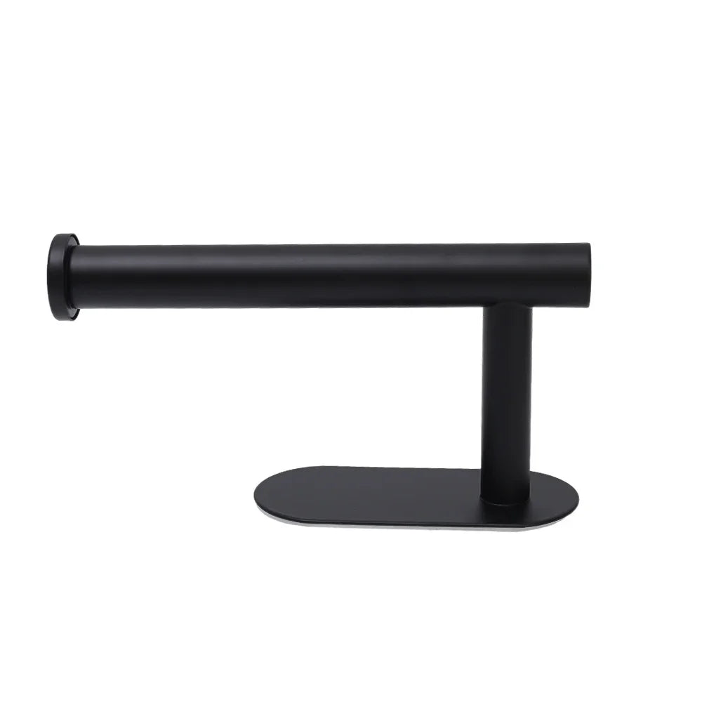 Self Adhesive Toilet Paper Holder Gold Stainless Steel Wall Mount Towel Roll Dispenser No Punching  6