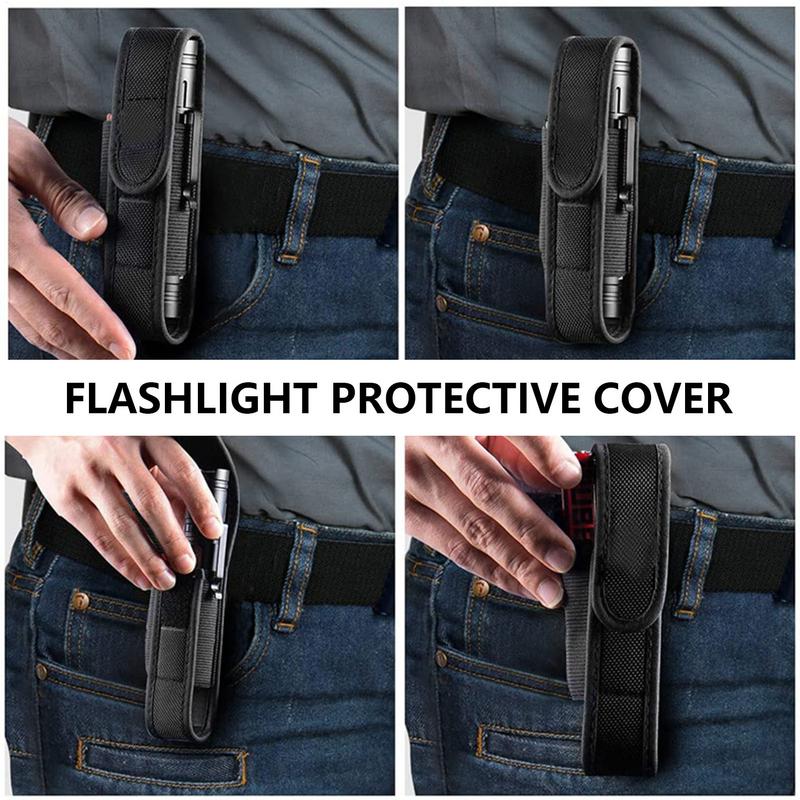 Nylon Flashlight Cover Case For Hunting LED Torch Pouch Outdoor Hiking Protection 2