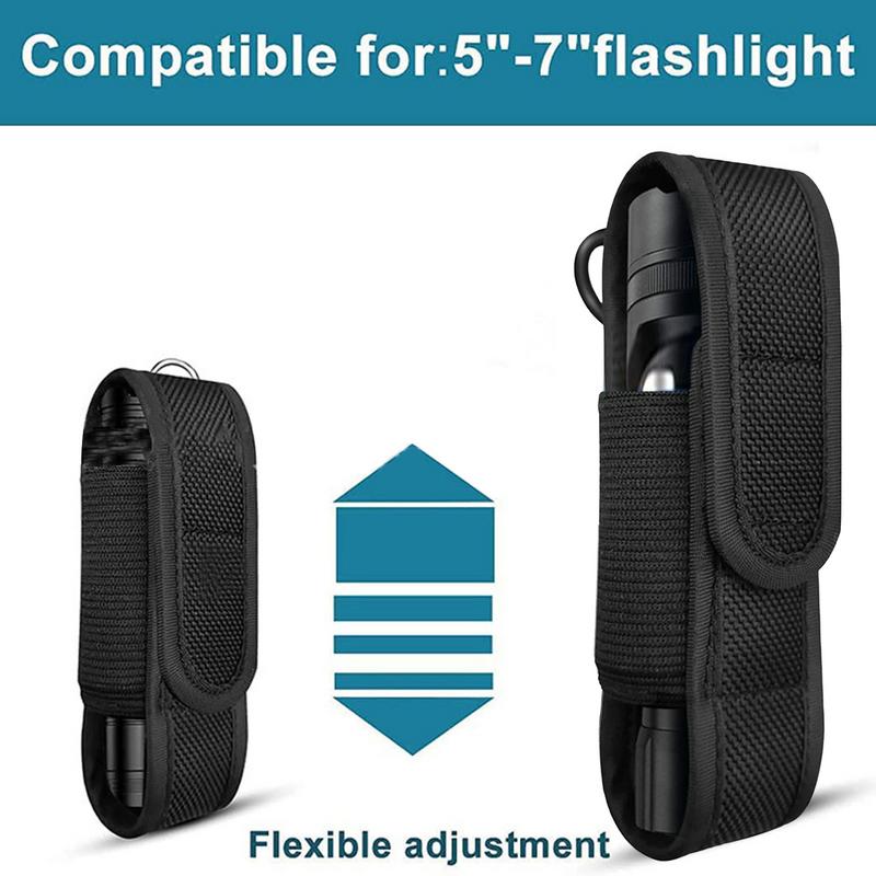 Nylon Flashlight Cover Case For Hunting LED Torch Pouch Outdoor Hiking Protection 3