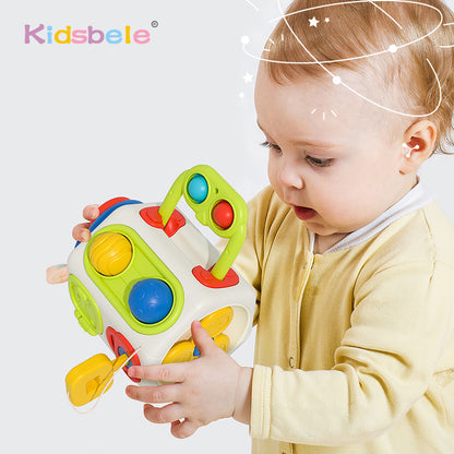 Fidget Busy Board, Montessori Busy Cube for Toddlers, Baby Learning Sensory Toys, Educational Gifts