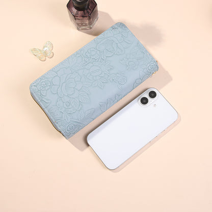 Double Layer Wallet For Women Fashion Long Handbag Zipper Purse With Phone Bag Large Capacity 6