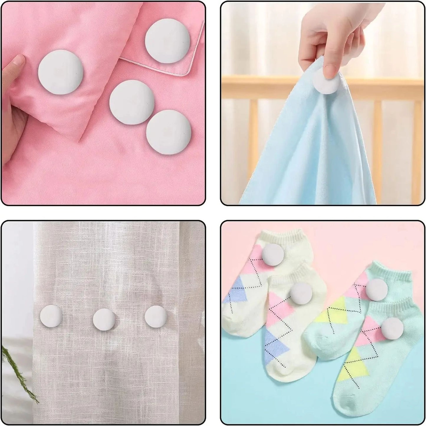 Premium Bed Sheet  Quilt Clip Set  Secure Duvet Cover Fastener Grip 48 Pcs 11