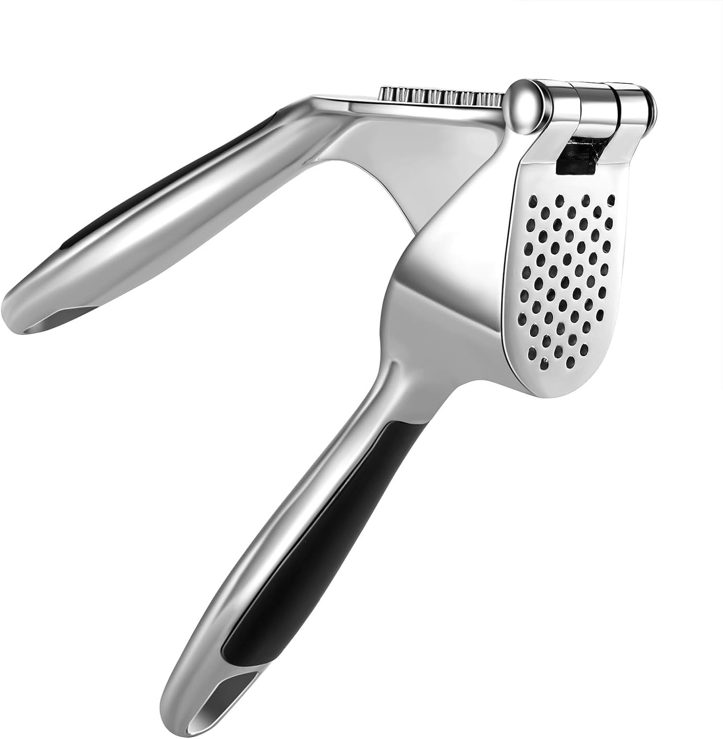 Easy to Squeeze Garlic Press with Ergonomic Handle Zinc Alloy Mincer & Crusher