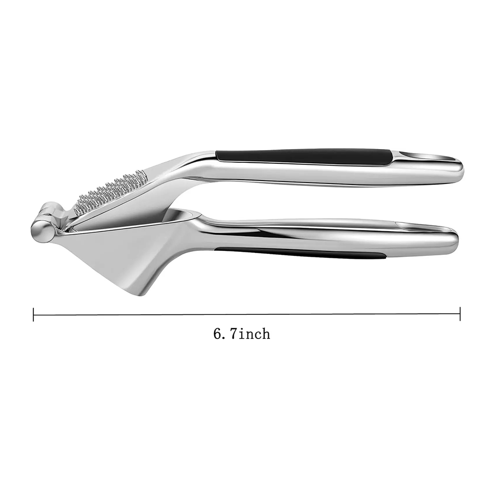 Easy To Squeeze Garlic Press With Ergonomic Handle Zinc Alloy Mincer  Crusher 1