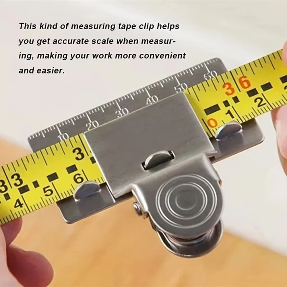 MetalClip Tape Measure Holder  Compact Woodworking Measuring Tool 1