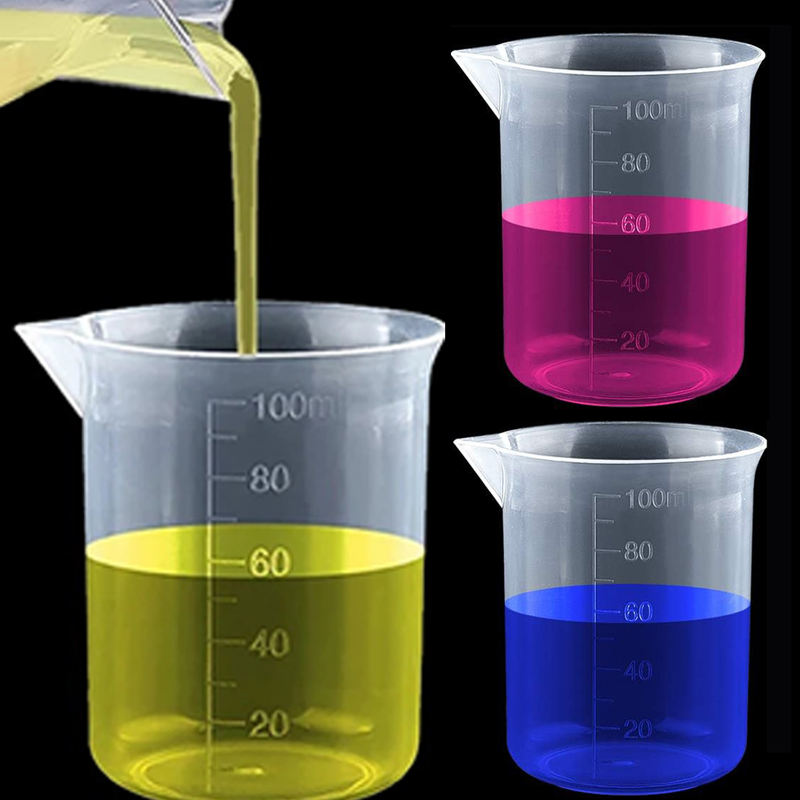 Test Measuring Cups, Plastic Lab Beaker, Graduated Mug, Volumetric Measuring Cups, Kitchen Tools, Laboratory Beaker